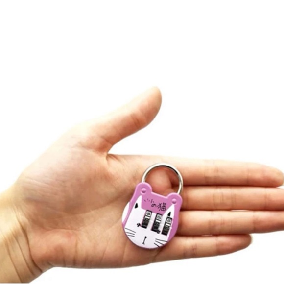 Mini Cat Design Padlock with Code - Picture 2 of 8